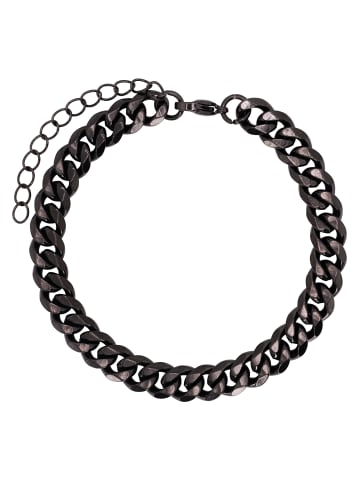 Steel_Art Gliederarmband Damen April schwarz farben in Schwarz