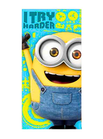 Minions Strand-/Badetuch Minions - (L) 140 cm x (B) 70 cm in Hellblau