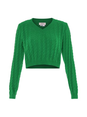 faina Women Sweater in Grasgrün