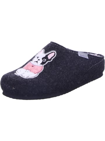 Tofee Pantoffel in schwarz