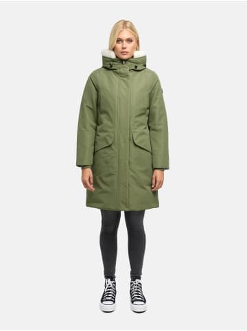 Navahoo Wintermantel Bibber-Beauty 14 in Olive Leaf