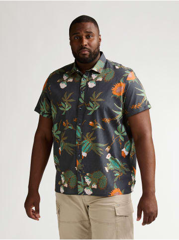 Petrol Industries Shirt in Übergröße mit Allover-Print Nomad in Schwarz