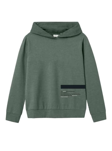 name it Hoodie NKMOLAF LS NREG SWE WH BRU in laurel wreath