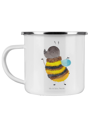 Mr. & Mrs. Panda Kaffeetasse Hummel flauschig ohne Spruch in Weiß