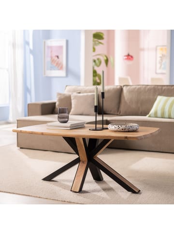 home24 Couchtisch Arbate 110 cm in Akazie / Schwarz