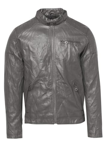 KOROSHI JACKE Jacke aus Kunstleder in grau