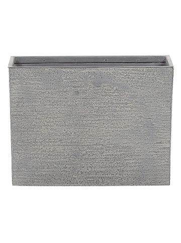 Beliani Outdoor Blumentopf EDESSA in Grau - (W) 60 x (H) 45 x (L) 25 cm