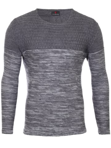 RESLAD Strickpullover Feinstrick in anthrazit