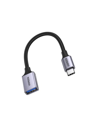 Ugreen 0,15m schwarz (US378) - OTG Adapterkabel USB-C (männlich) in Schwarz