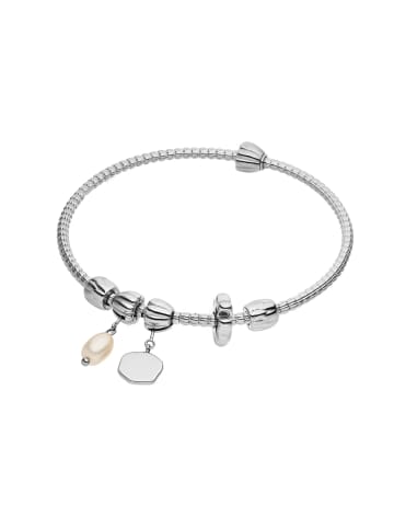 PURELEI Armreif-Set LEI Pearl M-L Silber