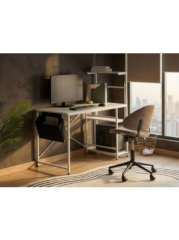 Beliani Schreibtisch ARAMINGO in Weiß - (W) 120 x (H) 120 x (L) 60 cm