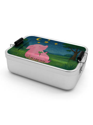 Mr. & Mrs. Panda Vesperbox Schwein Glück Design ohne Spruch in Weiß