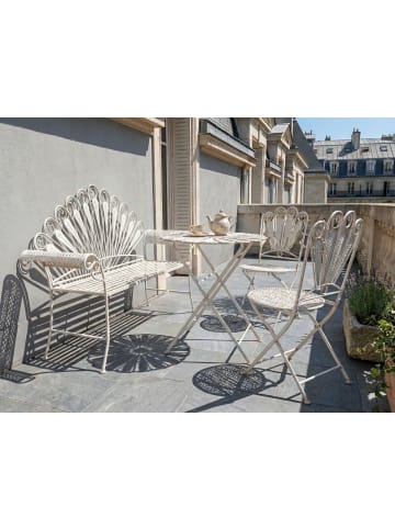 Beliani 4-tlg Bistro Set PAVIA in Weiß