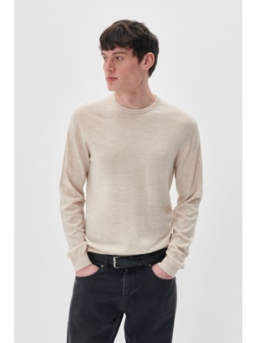 Matinique Strickpullover Margrate Gerade Passform in Fog Melange