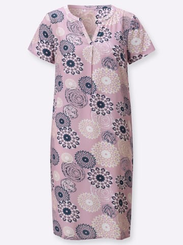 WITT WEIDEN Webkleid in mauve-dunkelblau-bedruckt