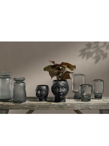 Villa Collection Vase Hoej in Grau
