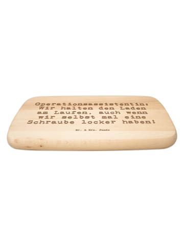 Mr. & Mrs. Panda Schneidebrett Holz Spruch Operationsassistentin... in Transparent