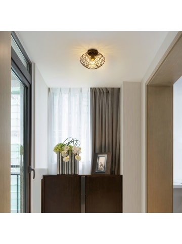 ZMH Deckenleuchte in Schwarz H 17.5cm