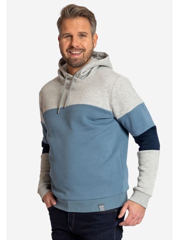 elkline Hoodie Ideal Blockstreifen in greymelange - ashblue