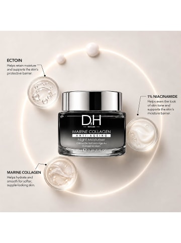 Dr H Nachtcreme mit Meereskollagen „Advanced“ 50 ml