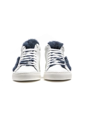 Mr&Mrs Italy Weiß Leder Damen Sneaker