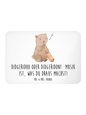 Mr. & Mrs. Panda Pinnwand Magnet Didgeridoo Musik mit Spruch in Weiß