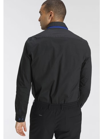 Bruno Banani Langarmhemd in schwarz