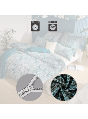 Erwin Müller Fein Biber Kissenbezug in blau