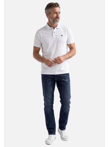 Lerros Poloshirt Basic in Weiß / dunkelgrün