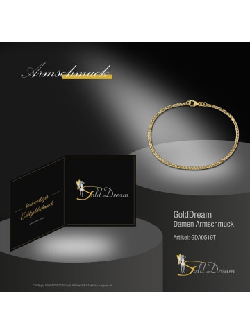 GoldDream Armband Gold 333 Gelbgold - 8 Karat ca. 19cm Zopfkette