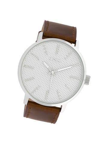 Oozoo Analog-Armbanduhr Oozoo Timepieces braun extra groß (ca. 48mm)