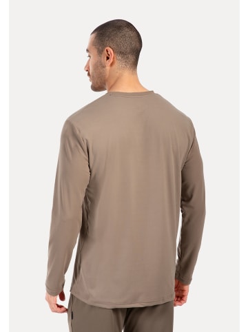 SMILODOX Longsleeve Xion in Taupe