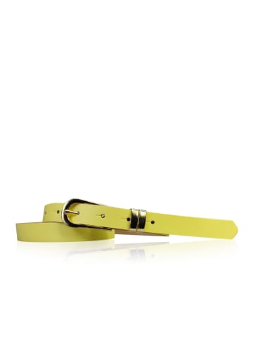 FRONHOFER Ledergürtel in Lemon