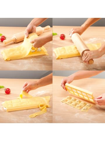 Tescoma Form für eckige Ravioli DELÍCIA, 10 Stück in gelb