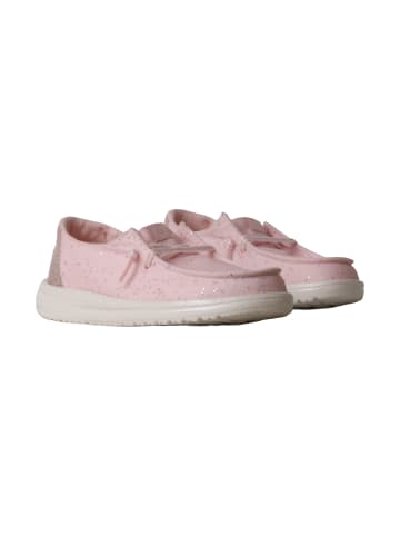 Hey Dude Wendy Y Sparkle Surprise – Kindermokassin mit Schnürung Rose