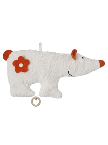 Efie Spieluhr Eisbär, GOTS, Made in Germany, Größe ca. 39cm, Melodie: LaLeLu