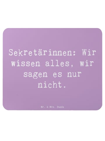 Mr. & Mrs. Panda Mauspad Spruch Sekretärin Geheimnisträgerin mit... in Lavendeltraum