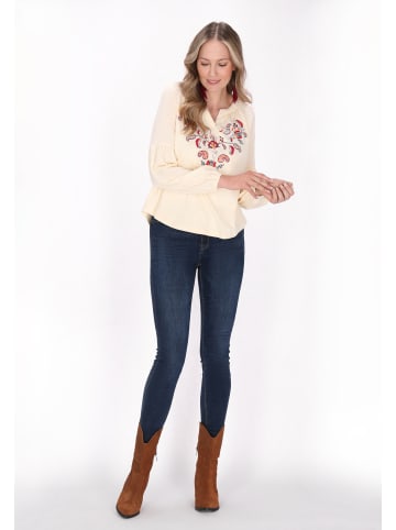 usha FESTIVAL Women Blouse in light yellow