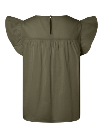 Pieces Top. in Burnt Olive