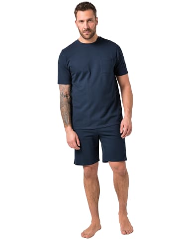 JP1880 Langer Schlafanzug in navy blau