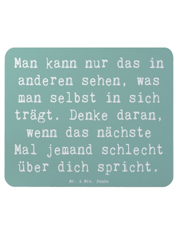 Mr. & Mrs. Panda Mauspad Spruch Mobbing bewältigen Spiegelbild m... in Meeresbrise