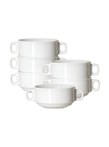 Ritzenhoff & Breker 6er Set Suppentassen Bianco in 245 ml in weiß