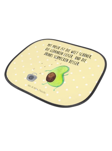 Mr. & Mrs. Panda Sonnenblende Avocado Tanzen mit Spruch in Gelb Pastell
