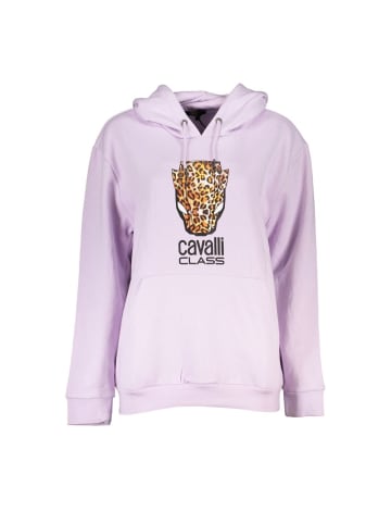 cavalli CLASS Schwarz Lila Polyester Damen Sweatshirt