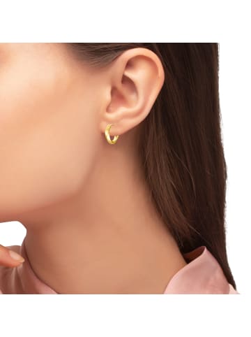 Steel_Art Creolen May goldfarben in goldfarben