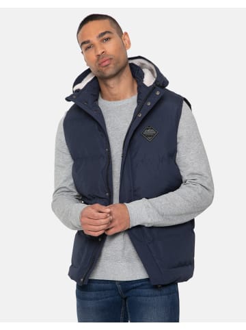Threadbare Steppweste THB Jacket Gilet Athletic in Navy
