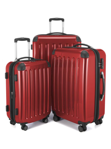 Hauptstadtkoffer Alex - 3er Koffer-Set, 4 Rollen, TSA in Rot