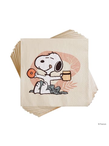 Butlers Papierserviette Snoopy genießend 20 Stück PEANUTS in Bunt