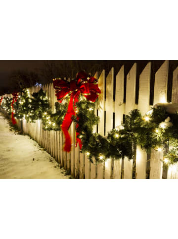 FHS LED Girlande mit integrierter Lichterkette mit Timerfunktion in Grün