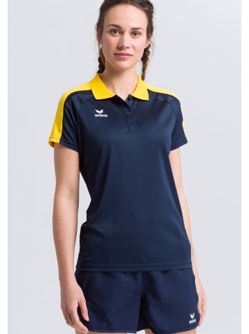 erima Liga 2.0 Poloshirt in new navy/gelb/dark navy